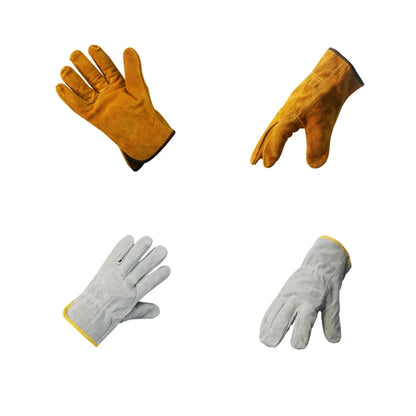 Soft lined welding gloves