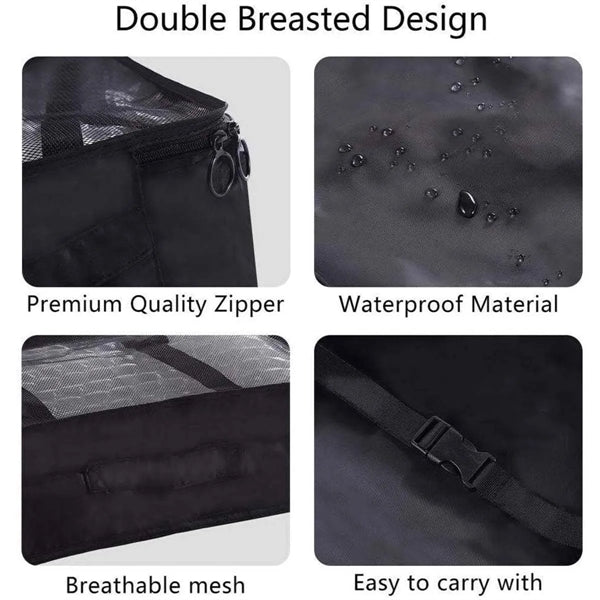 8pcs Waterproof Mesh Travel Luggage Packing Organizer