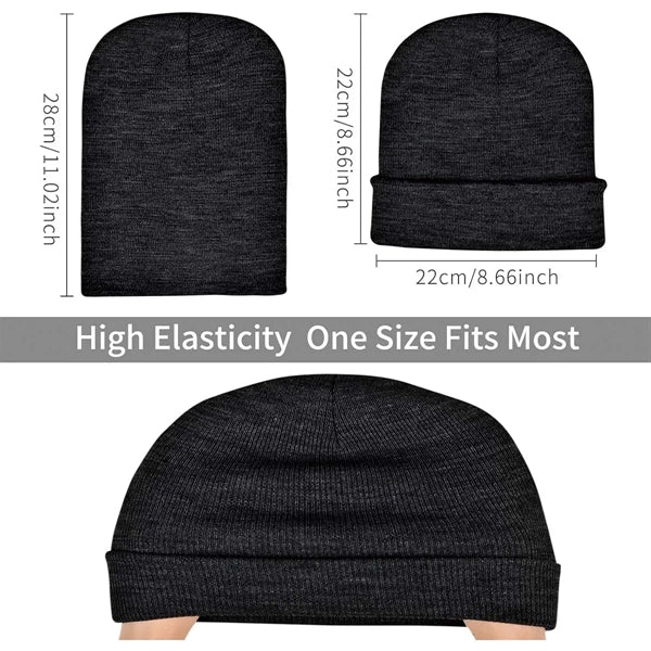 Unisex Warm Winter Hats Acrylic Knit Cuffed Beanie