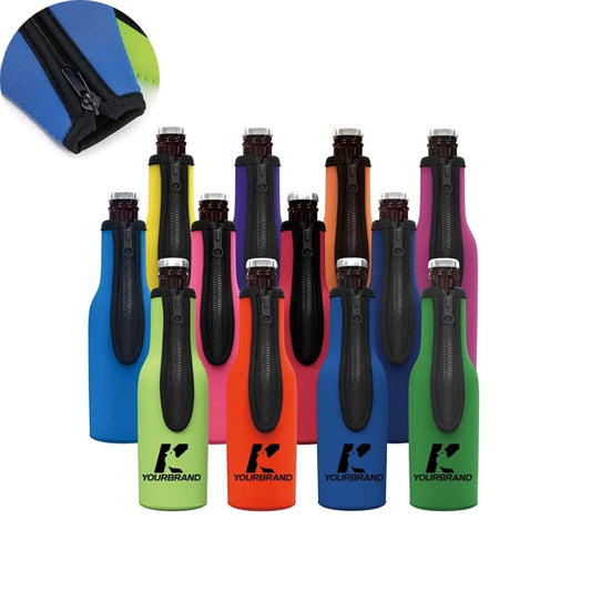 12oz Custom Multicolor Durable Beer Bottle Insulator Sleeve