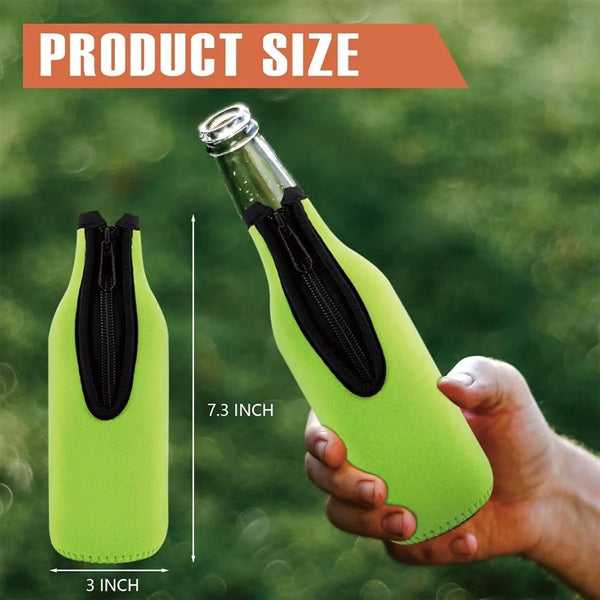 12oz Custom Multicolor Durable Beer Bottle Insulator Sleeve