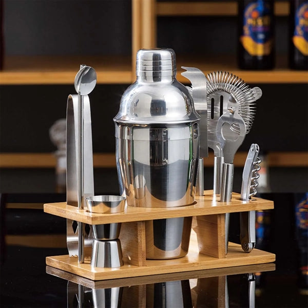 Custom Fashion 8-Piece Silver Cocktail Shaker Set