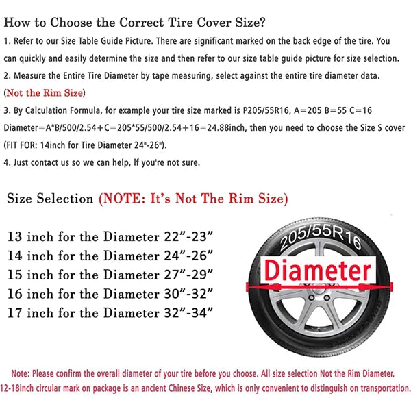 PVC Waterproof Spare Tire Cover