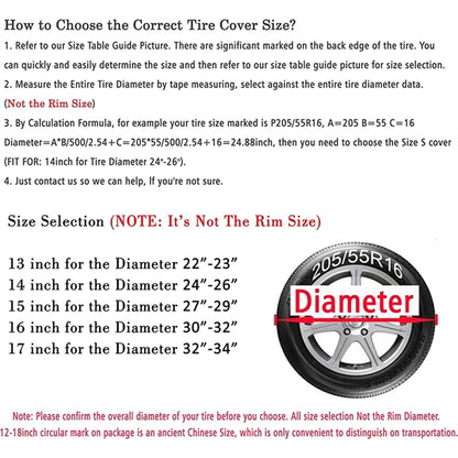 PVC Waterproof Spare Tire Cover