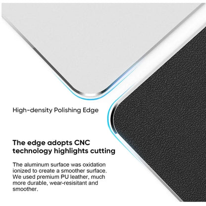 Aluminum Alloy Lite Executive Mouse Pad