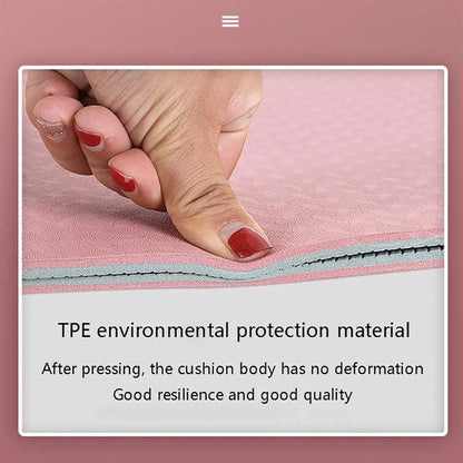 Two-color TPE Yoga Mat With Bag