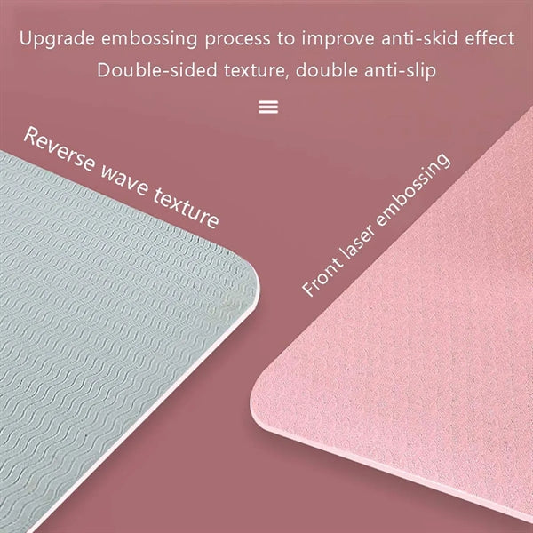 Two-color TPE Yoga Mat With Bag