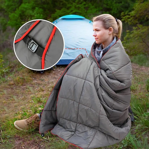 Branded Puffy Waterproof  Camping Wearable Packable Blanket