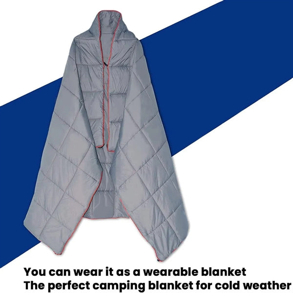 Branded Puffy Waterproof  Camping Wearable Packable Blanket