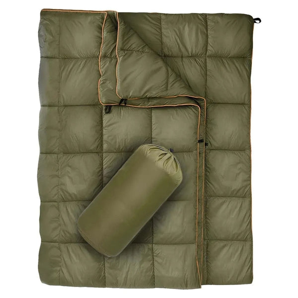 Branded Puffy Waterproof  Camping Wearable Packable Blanket