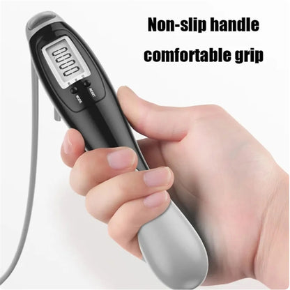 Smart Fitness Weighted Jump Ropes with Calorie Counter