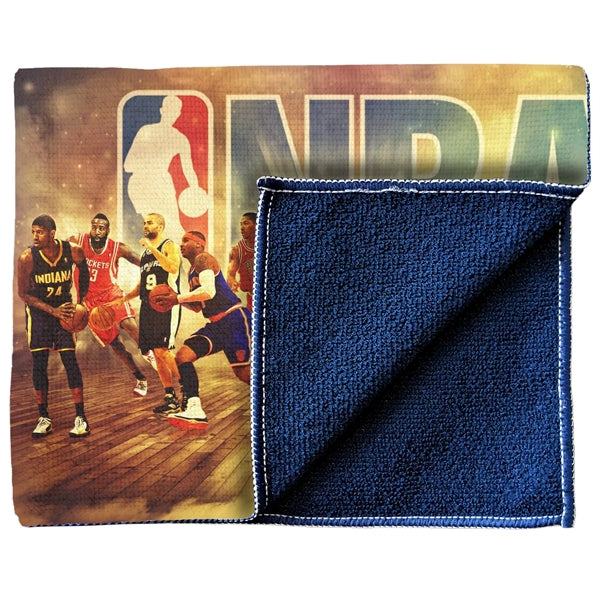 15" X 18" Sublimated Color Back Microfiber Sports Towel