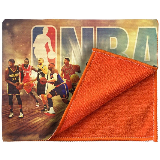 15" X 18" Sublimated Color Back Microfiber Sports Towel
