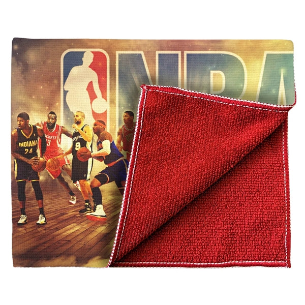 15" X 18" Sublimated Color Back Microfiber Sports Towel