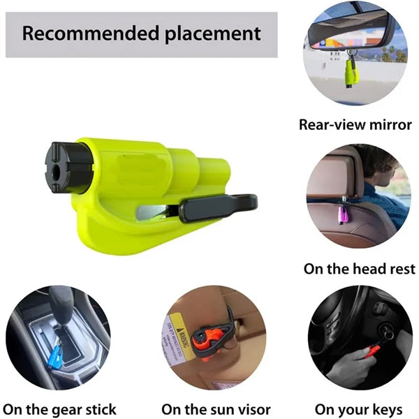 Car Escape Tool 2 in1 Seatbelt Cutter and Window Breaker
