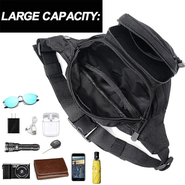 Tactical Fanny Pack Military Waist Bag Hip Belt Utility Fish
