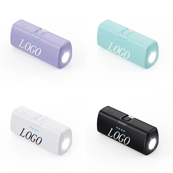 Power Bank Built in Lightn Connector Portable Charger