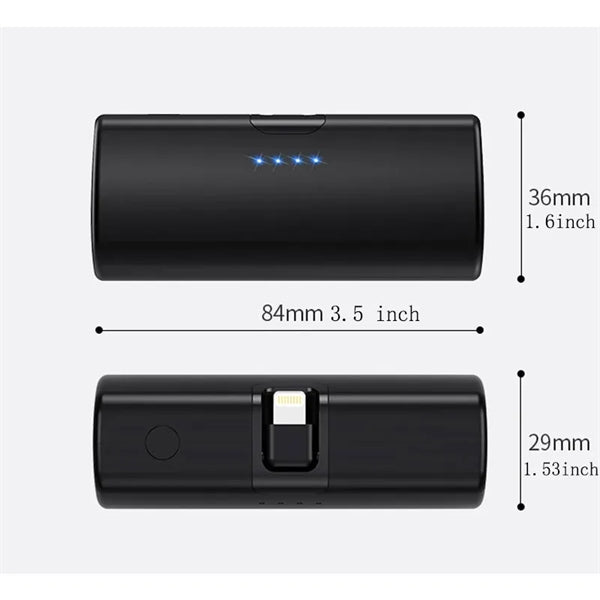 Power Bank Built in Lightn Connector Portable Charger
