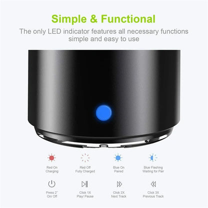 Travel Case Packed Portable Bluetooth Speaker Bass Radiator