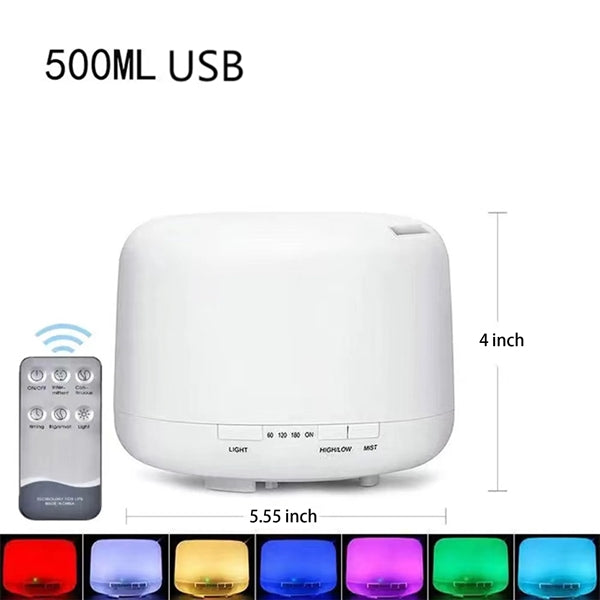 500ml Premium Essential Oil Diffuser with Remote Control