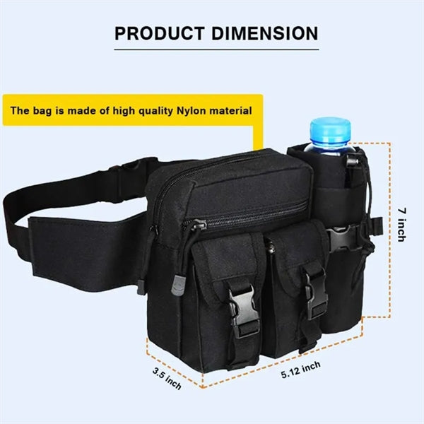 Waterproof Tactical Waist Shoulder Pack Bag Pouch Fanny