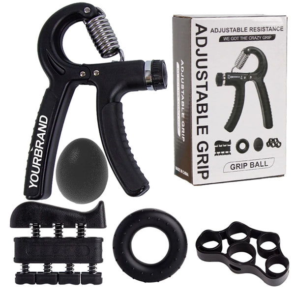 5 Pack Adjustable Resistance Grips Strengthener Kit