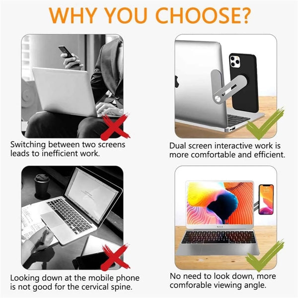 Multicolor Magnetic Laptop Expansion Bracket Phone Holder