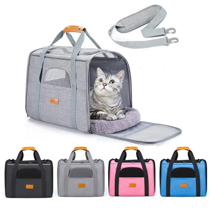 Portable Cat Soft Sided Pet Carrier Travel Dog