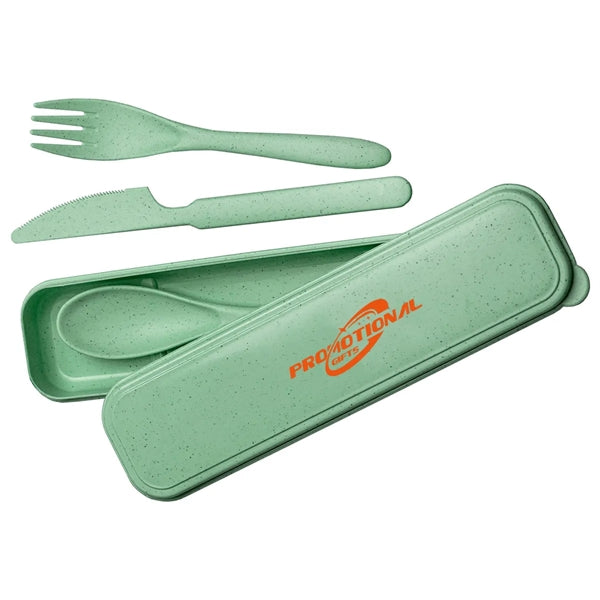 Eco-Friendly Wheat Straw Cutlery Set Travel Picnic Camping