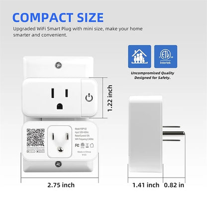 Mini Smart Plug WiFi Outlet Compatible Socket Remote Control