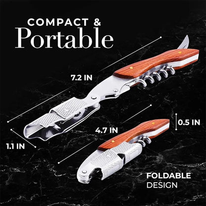 Wine Opener Professional Corkscrew Foil Cutter Cap Remover