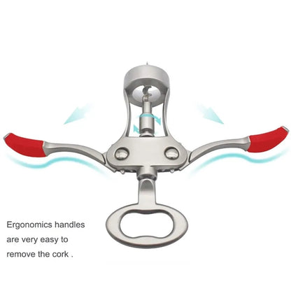Stainless Steel Wing Corkscrew Wine Opener Cork  Remover