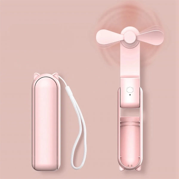 Mini Handheld Fan Power Bank