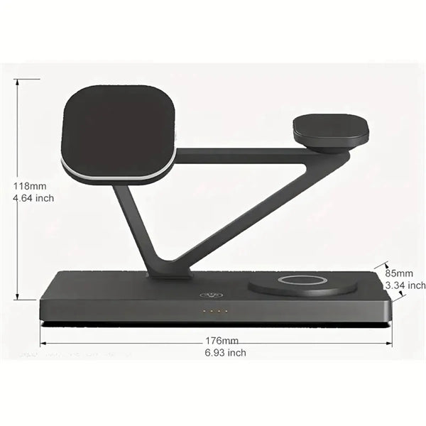 5 in 1 Fast Wireless Charger Stand Magnetic Charging Station