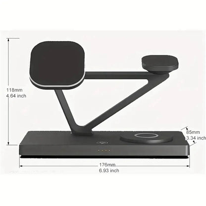 5 in 1 Fast Wireless Charger Stand Magnetic Charging Station