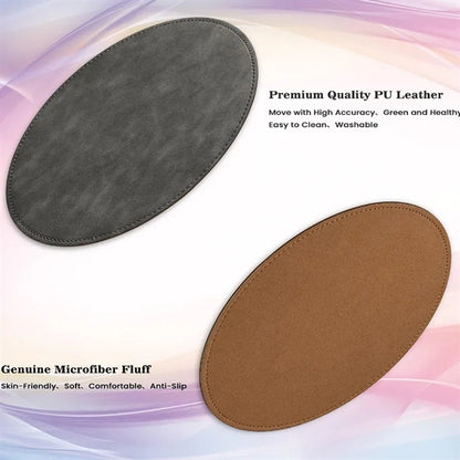 PU Leather Round Mouse Pad