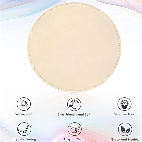 PU Leather Round Mouse Pad