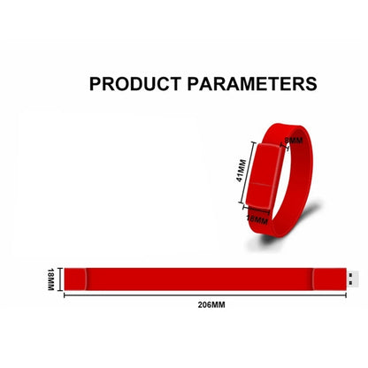 1GB Silicone Bracelet Wristband USB Flash Drive