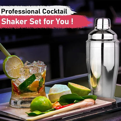20oz Cocktail Shaker Set 3pcs Jigger Spoon