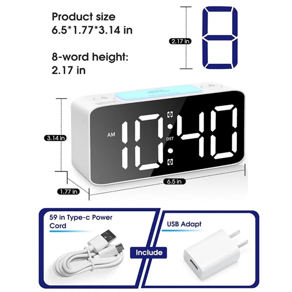 Wake Up Digital Clock for Heavy Sleepers
