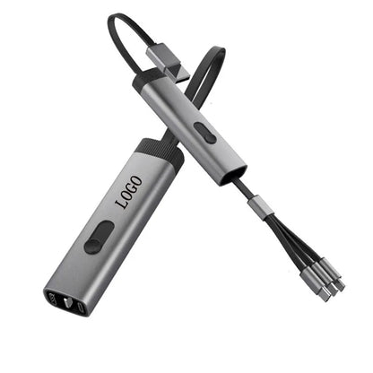 3A Fast Charging 3 In 1 Zinc Alloy Data Cable