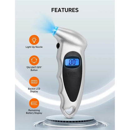 Digital Tire Gauge Pressure Backlight Car Accessories