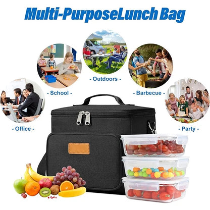 Lunch bag Insulated Cooler Collapsible Adjustable
