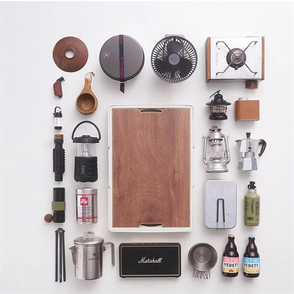 Collapsible Storage Bins With Wood Lids