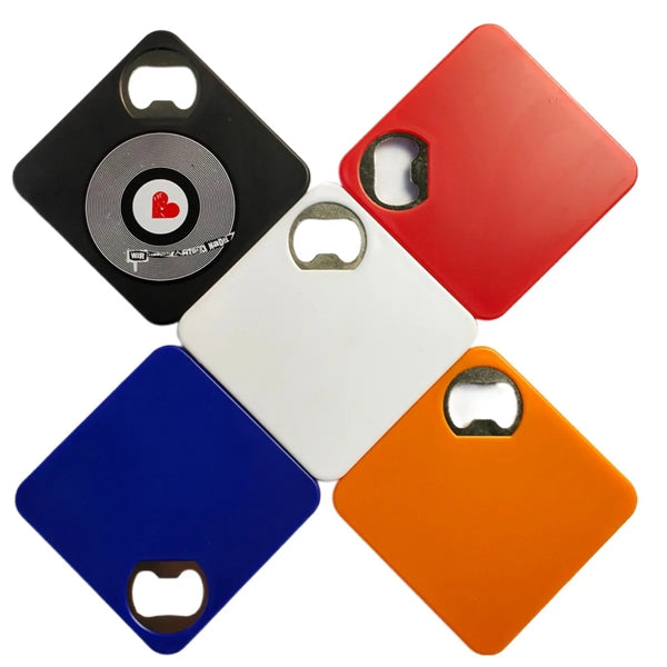 Beers Square Bottle Opener Coaster