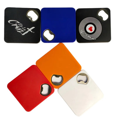 Beers Square Bottle Opener Coaster