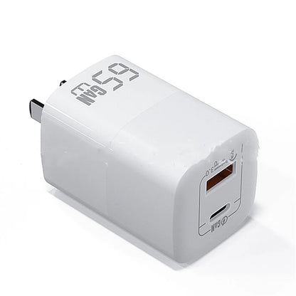 65W 2 Ports Foldable Pd Pps Fast Charging Block Adapter