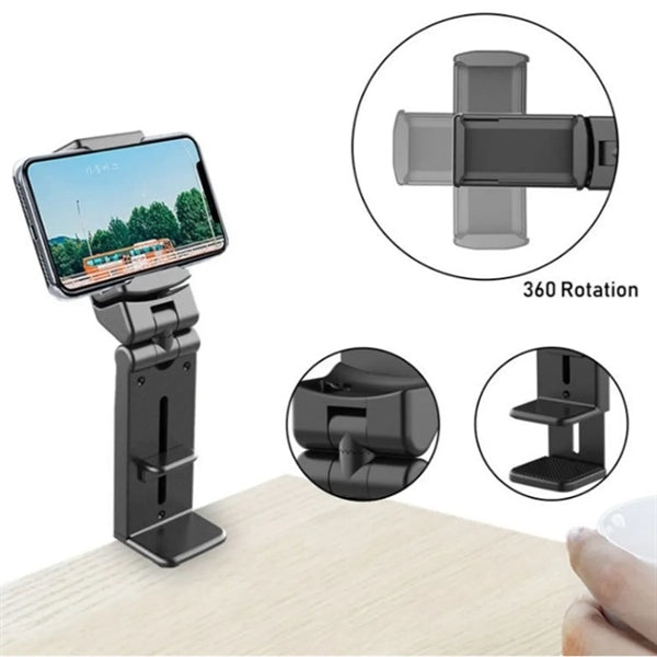 Airplane Flight Phone Holder Foldable Adjustable 360 Degree