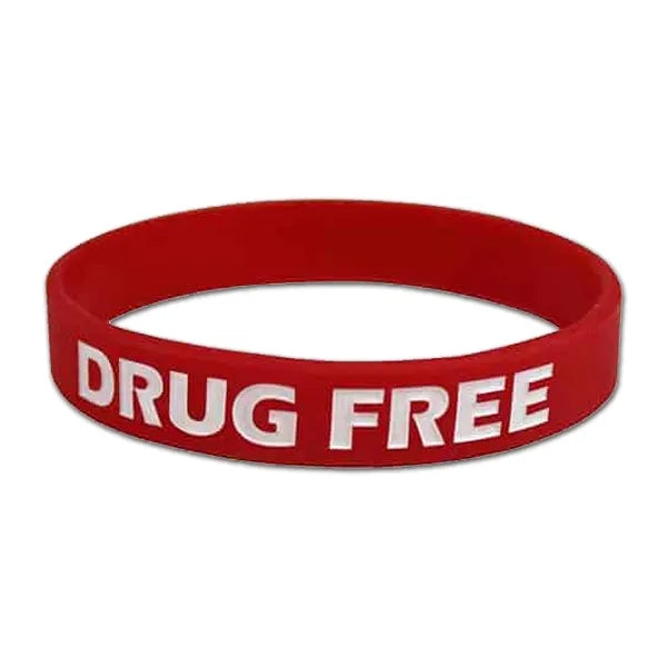 Custom Debossed Colorfilled Silicone Wristbands