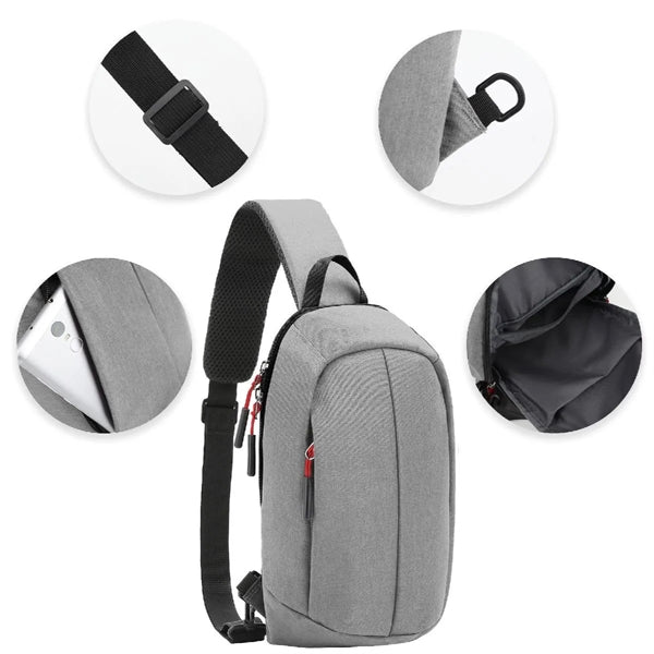 TRAVEL SLING BAG BACKPACK ( 12" x 6.5" x 4" )